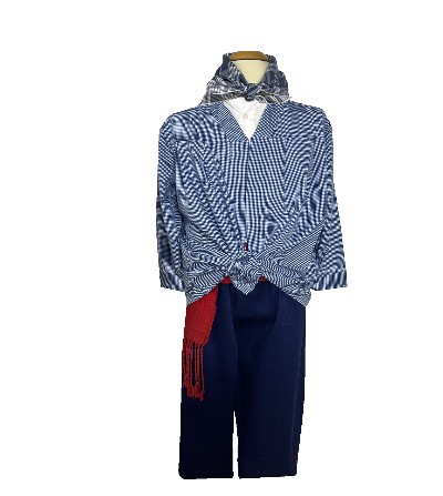 Traje Cuadros  Aldeano Serie